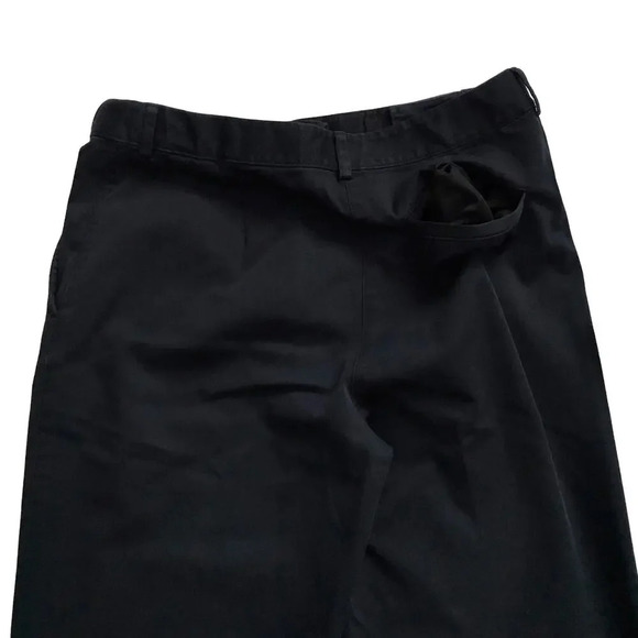 L.L. Bean Classic Fit Soft Black Straight Pants Women 6 - Picture 7 of 10